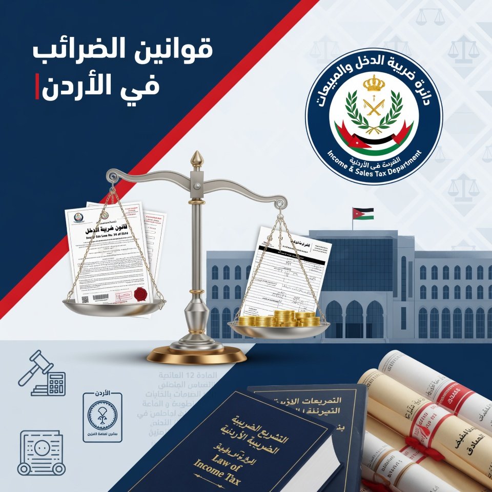 ⚖️ قوانين الضرائب في الأردن
