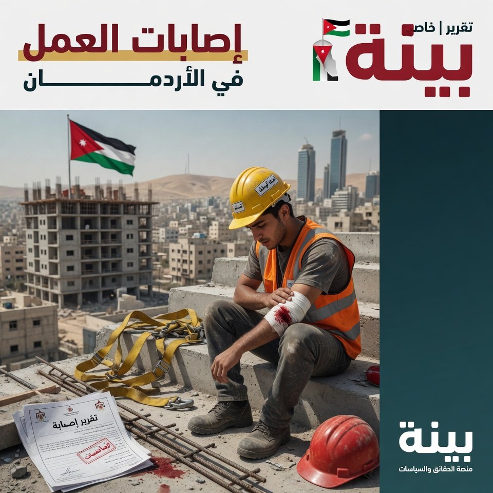 🏥 إصابات العمل في الأردن