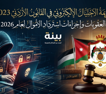 جريمة الاحتيال الإلكتروني في القانون الأردني 2023: العقوبات وإجراءات استرداد الأموال لعام 2026