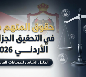 حقوق المتهم في التحقيق الجزائي الأردني 2026: الدليل الشامل