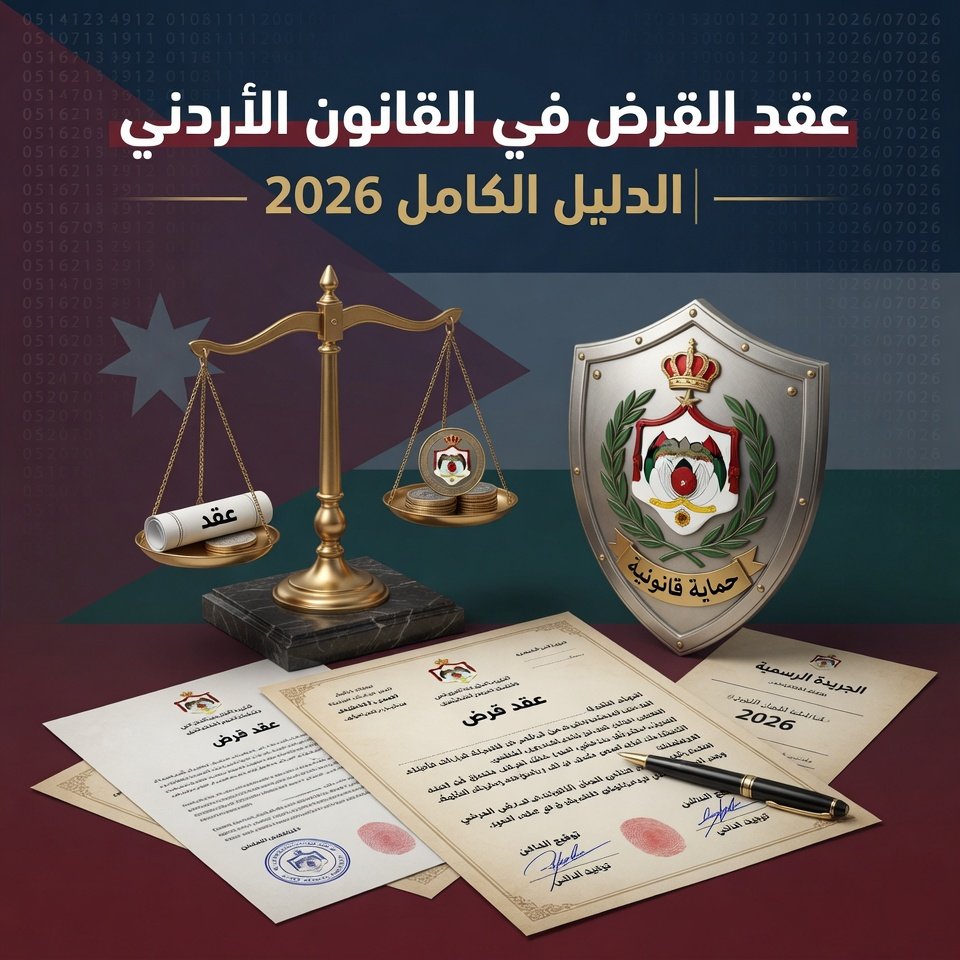 عقد القرض في القانون الأردني: الدليل الكامل 2026