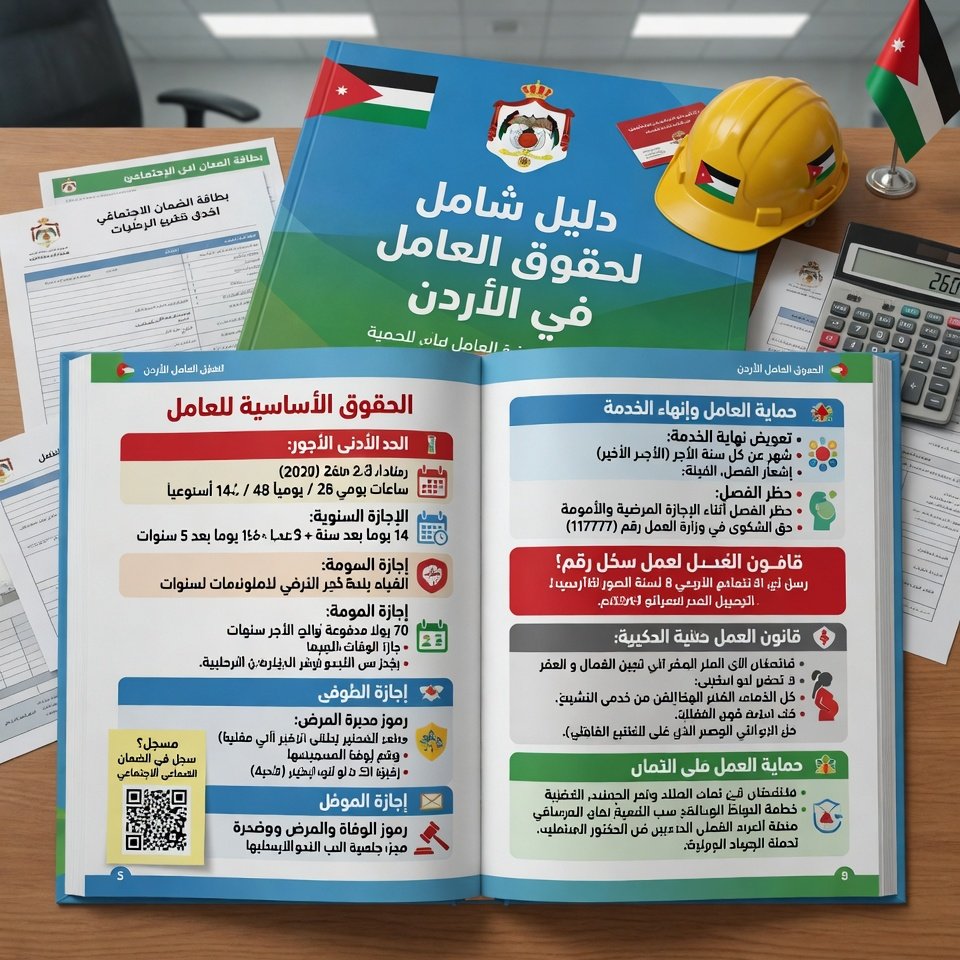 ⚖️ حقوق العامل في القانون الأردني