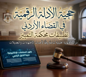 حجية الأدلة الرقمية في القضاء المدني الأردني: تحديات الواقع وتطبيقات محكمة التمييز