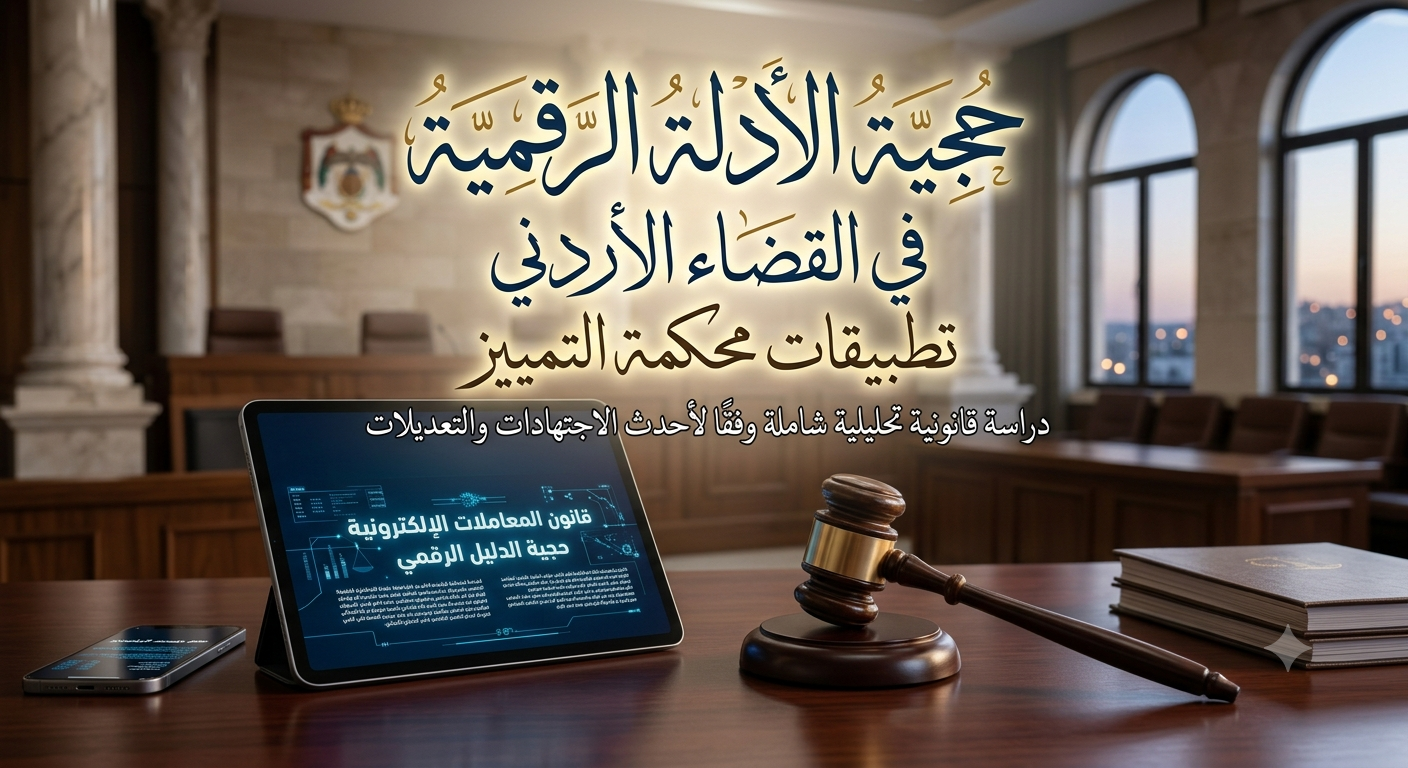 حجية الأدلة الرقمية في القضاء المدني الأردني: تحديات الواقع وتطبيقات محكمة التمييز - بيّنة حجية الأدلة الرقمية في القضاء المدني الأردني: تحديات الواقع وتطبيقات محكمة التمييز